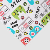 Papier Mousseline Jeu vidéo Retro (Détail)