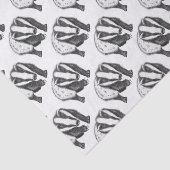 Papier Mousseline Jeune blaireau européen (Détail)