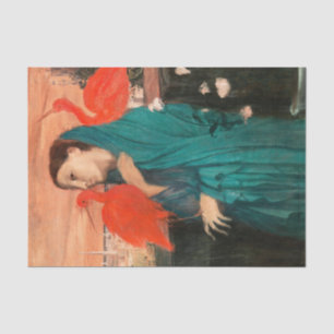 Papier Mousseline Jeune femme avec Ibis par Edgar Degas