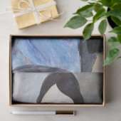 Papier Mousseline Jeune femme en bleu, Modigliani (Cadeau)