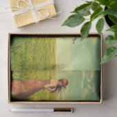 Papier Mousseline Jeune fille dans un champ (Cadeau)