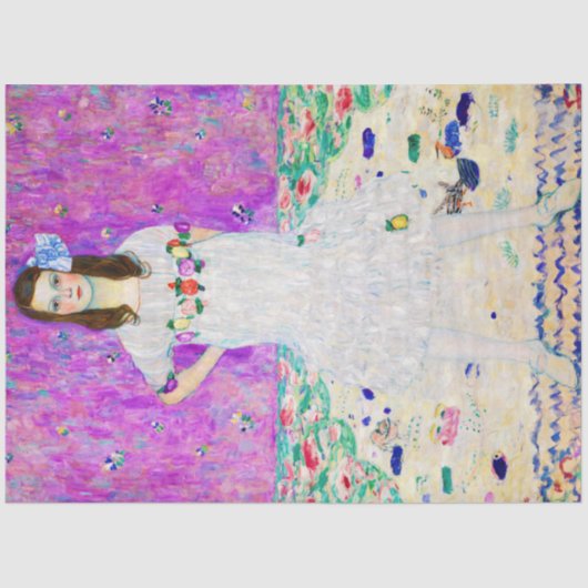 Papier Mousseline Jeune fille, Gustav Klimt (Recto)