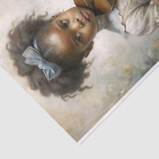 Papier Mousseline Jeune violoniste fille découpage (Détail)