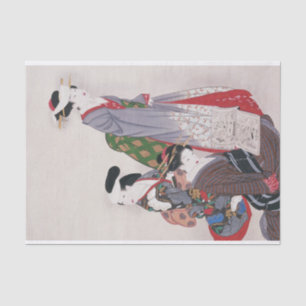 Papier Mousseline Jeunes mariés par Yamaguchi Soken