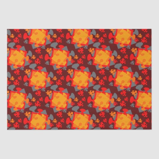 Papier Mousseline Jigsaw Jumble (Recto)