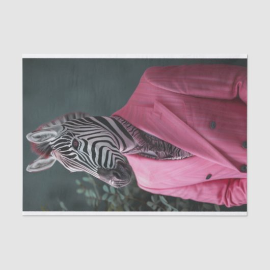 Papier Mousseline Jim le Zebra (Recto)