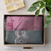 Papier Mousseline Jim le Zebra (Cadeau)
