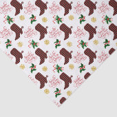 Papier Mousseline Jingle All Way Cowboy Boot Christmas (Détail)