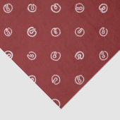 Papier Mousseline Jingle Bell Tissue Paper-Compliments Skating Santa (Détail)