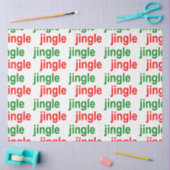 Papier Mousseline Jingle Jingle Rouge Vert Blanc Noël (Artisanat)