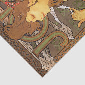 Papier Mousseline Job par Alphonse Mucha Tissue Paper (Détail)