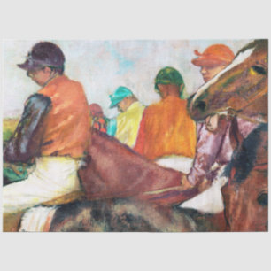 Papier Mousseline Jockey et cheval, Edgar Degas