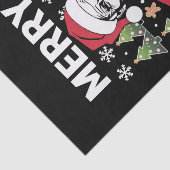 Papier Mousseline Joe Biden Noël Père Noël Chapeau Joyeux 4e Pâques (Détail)