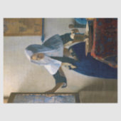 Papier Mousseline Johannes Vermeer - Femme avec un lanceur d'eau (Recto)
