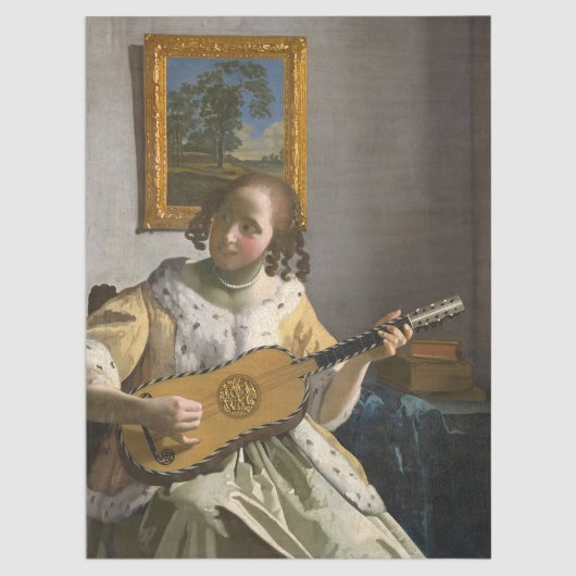 Papier Mousseline Johannes Vermeer - Guitare