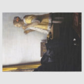 Papier Mousseline Johannes Vermeer - Jeune femme avec collier perle (Recto)