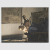 Papier Mousseline Johannes Vermeer - Jeune femme avec un trait (Recto)