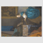 Papier Mousseline Johannes Vermeer - Lady assise à une virginale (Recto)