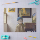 Papier Mousseline Johannes Vermeer - Lady debout dans une virginale (Artisanat)