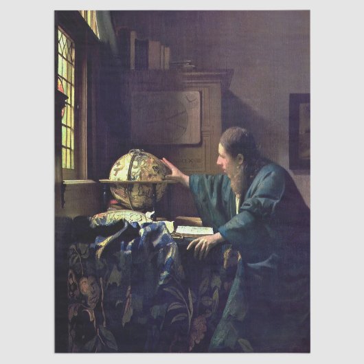 Papier Mousseline Johannes Vermeer - L'astronome