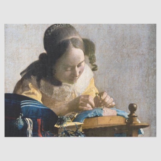 Papier Mousseline Johannes Vermeer - Le Lacemaker (Recto)