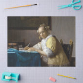 Papier Mousseline Johannes Vermeer - Une dame écrit une lettre (Artisanat)