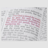 Papier Mousseline John 3:16 (Recto)