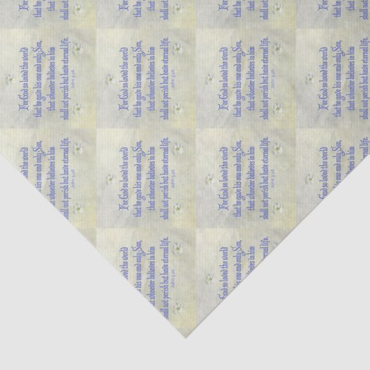 Papier Mousseline John 3:16 Dogwood (Détail)