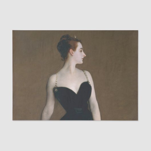 Papier Mousseline John Singer Sargent Madame X Classic Portrait (Recto)