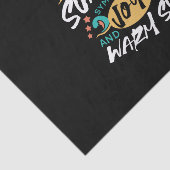 Papier Mousseline Joie d'été - Chaleureux soleil et bonheur (Détail)