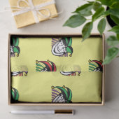 Papier Mousseline Joker coloré casquette motif jaune (Cadeau)