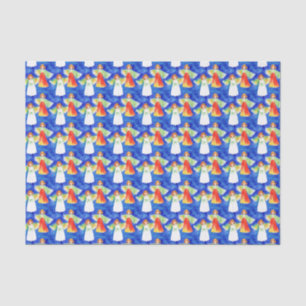 Papier Mousseline Joli Angels de Bénédiction coloré bleu Sky Aquarel