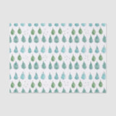 Papier Mousseline Joli arbre de Noël vert (Recto)