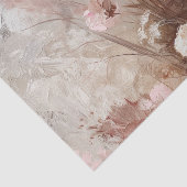 Papier Mousseline Joli Beige Blush Boho Rose Floral (Détail)