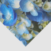 Papier Mousseline Joli bleu Hydrangea Floral (Détail)