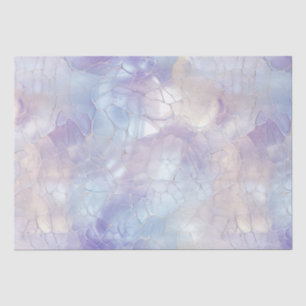 Papier Mousseline Joli bleu mauve perle blanc
