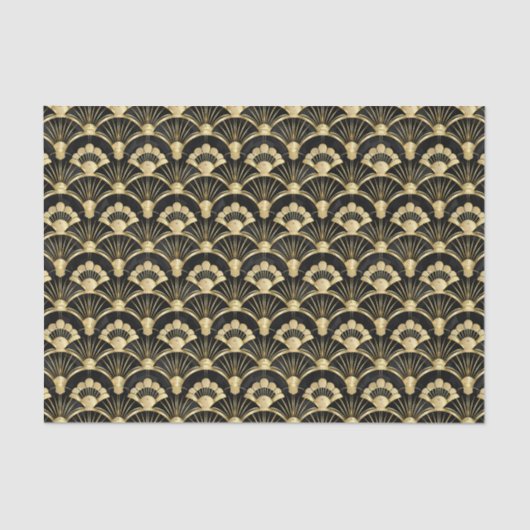 Papier Mousseline Joli carrelage motif art déco (Recto)