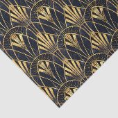 Papier Mousseline Joli carrelage motif d'or noir (Détail)