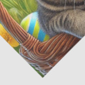 Papier Mousseline Joli chat tabby de Pâques (Détail)