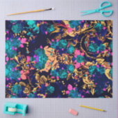 Papier Mousseline Joli chic fleurs abstraites arrière - plan (Artisanat)