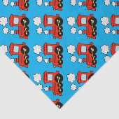 Papier Mousseline Joli choo choo rouge train cadeau d'anniversaire p (Détail)