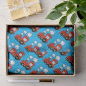 Papier Mousseline Joli choo choo rouge train cadeau d'anniversaire p (Cadeau)