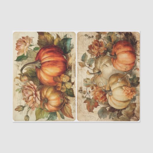 Papier Mousseline Joli Citrouille (Recto)