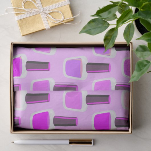 Papier Mousseline Joli clou violet polonais (Cadeau)