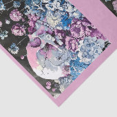 Papier Mousseline Joli Crâne Pastel Et Découpage Florale L&R 145 (Détail)