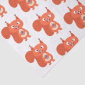 Papier Mousseline Joli dessin animé d'écureuil roux (Détail)