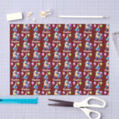 Papier Mousseline Joli dinosaure bleu d'anniversaire (Artisanat)