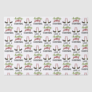 Papier Mousseline Joli Elf Holly Jolly Noël Personnalisé