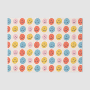 Papier Mousseline Joli Face Blobs Spotty Motif amusant
