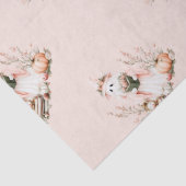 Papier Mousseline Joli Fantôme rose avec Enfants Rose Halloween (Détail)